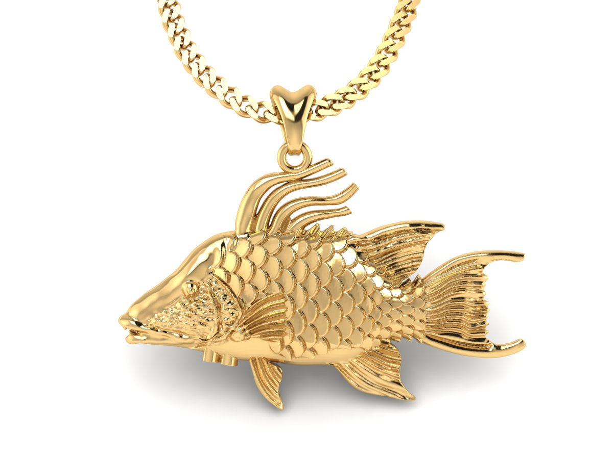 gold vermeil hogfish necklace by Castil