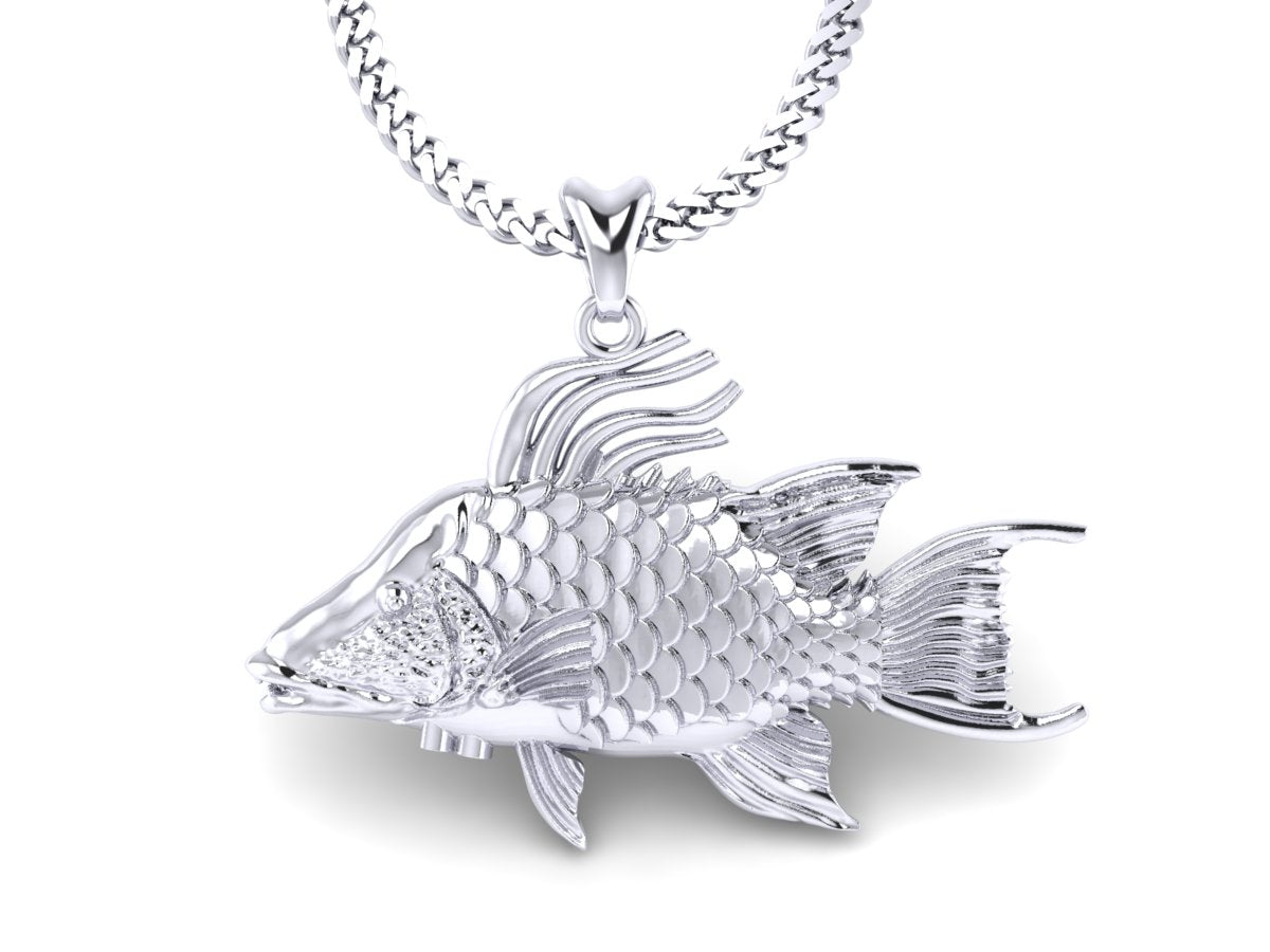 silver hogfish necklace by Castil