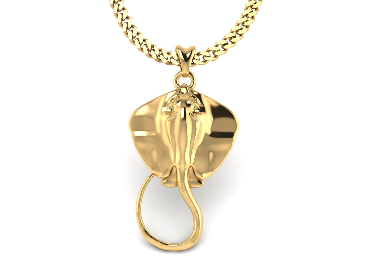 gold vermeil stingray necklace by Castil