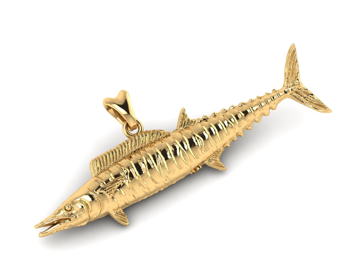 Wahoo Pendant (Solid Gold)